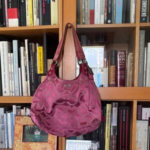 Coach Magenta Hobo Bag